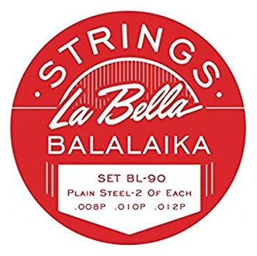 Gitarrensaiten La Bella Struny Balalaika, stal, 3 sztuki LBL90