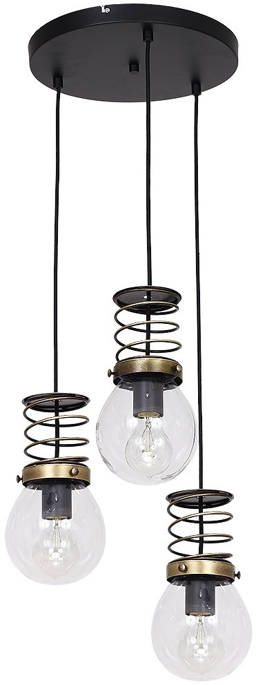 Luminex Żyrandol SPRINGS 3 3xE27/60W