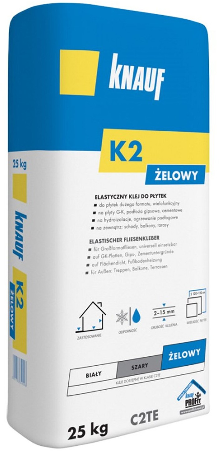 Knauf Knauf Elastyczny Klej do płytek K2 żelowy 25 kg