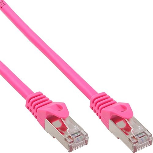 InLine 72520 m przewód krosowy (SF/UTP, RJ-45, 20 m) różowy 4043718125821