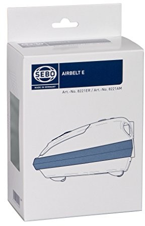 Sebo 8221er10 stoffabdeckung bandaż Airbelt odporny na wstrząsy, do wszystkich modeli Airbelt E wzornictwo Stripes, czarny/srebrny