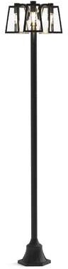 Lutec Fia 7290903012 lampa stojąca ogrodowa 3x12W E27 IP44 czarna