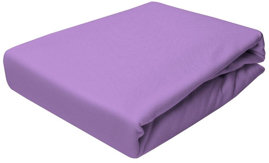 Darymex D.GRUCA I R.RĄCZKA SPÓŁKA JAWNA Prześcieradło z gumką, Jersey, 120x200 cm, fioletowe