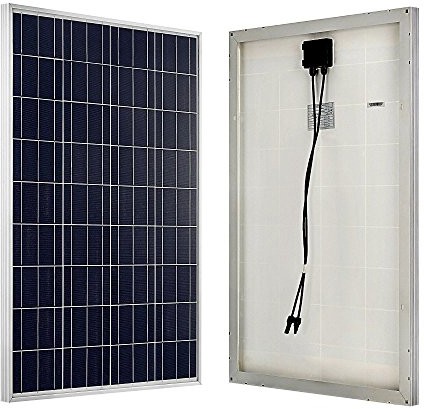ECO-WORTHY panel słoneczny 100 W, 12 V FBA_AM-L02P100-1