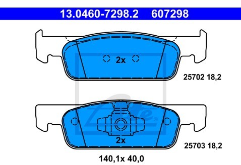 ATE Klocki hamulcowe 13.0460-7298.2