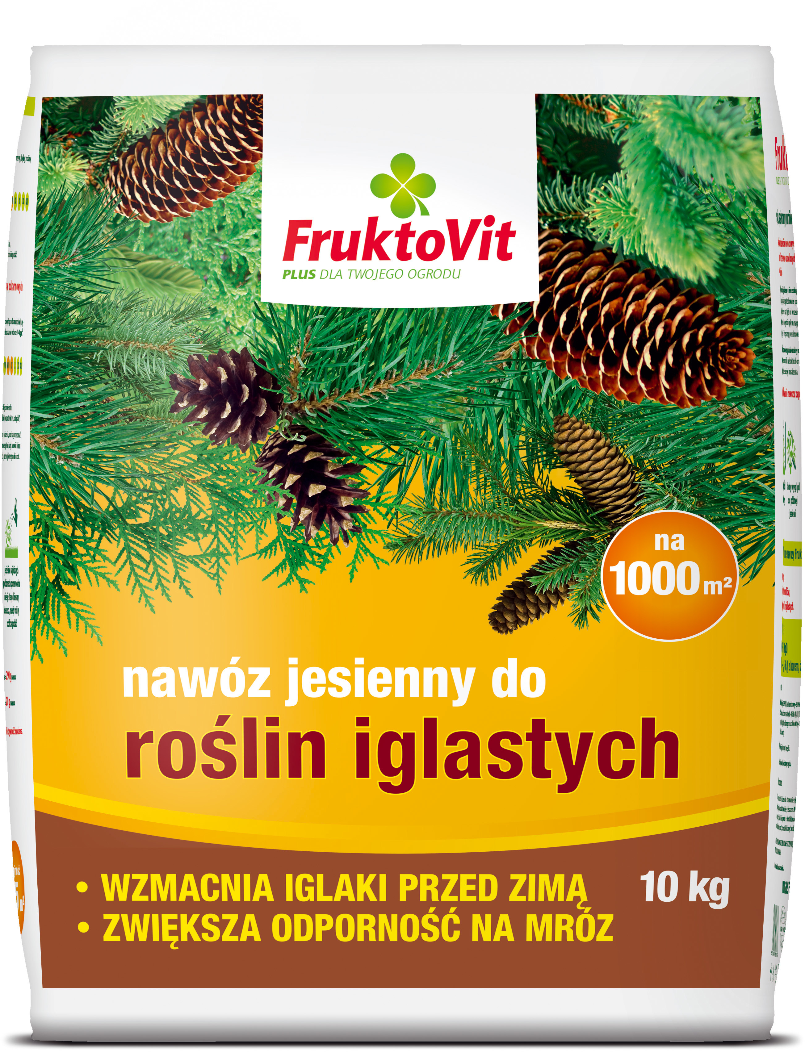 Fruktovit Plus Nawóz jesienny granulowany do roślin iglastych worek 10 kg