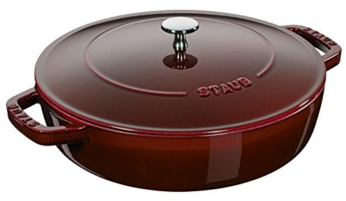 Staub 40511  512  0 naczynie do pieczenia z chistera, żeliwo, Grenadine, 24 cm 40511-512-0