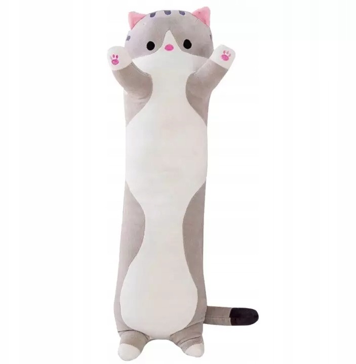 Długi Kot Kotek Poduszka Pluszak Maskotka 90 cm
