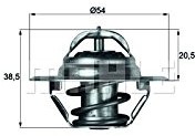 BEHR Termostat termiczny TRONIK TX 3 83D, płyn chłodzący, 0 TX 3 83D