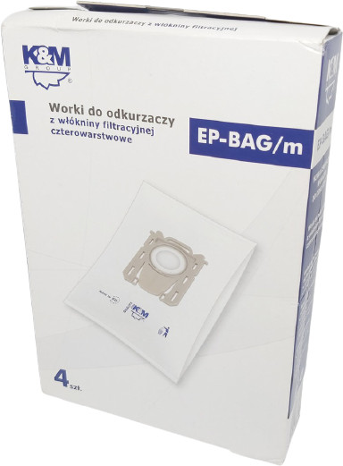 K&M Grupa WORKI DO ODKURZACZA ELECTROLUX PHILIPS AEG ZANUSSI EP-BAG/MICRO 4 SZT
