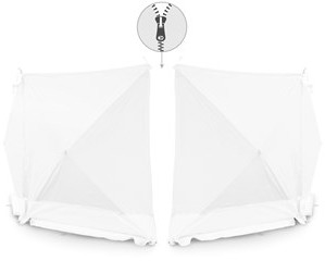 TROTEC Parawan zasłaniający VarioScreen 4*180*180 dzielony pośrodku biały