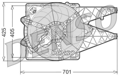 DENSO Wentylator, chłodzenie silnika DER09100