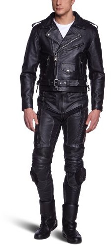 protectWEAR Protectwear Skórzana kurtka motocyklowa Chopper, czarna, 54 LJ-CO-54