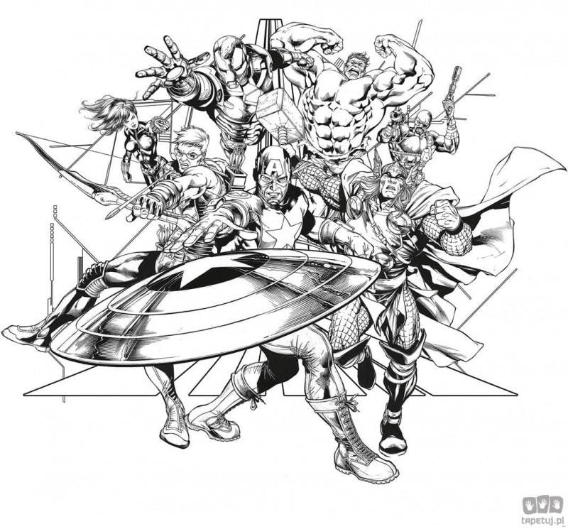 Komar Fototapeta Avengers Black and White IADX6-066 IADX6-066_opcje