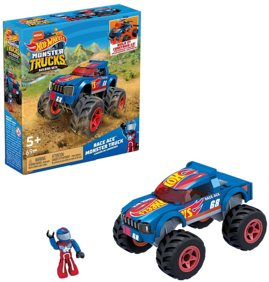 Mega Bloks Mega Construx Hot Wheels Monster Truck As wyścigów HDJ93