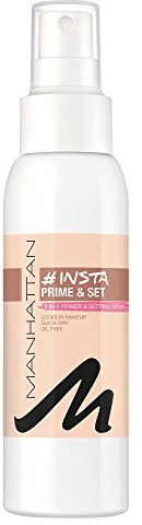 Manhattan Insta Prime i zestaw Spray, Makeup grzałka Spray Primer lub wykończenie zapewnia dłuższy czas trzymanie aparatu, 1er Pack (1 X 100 ML) 21992007001