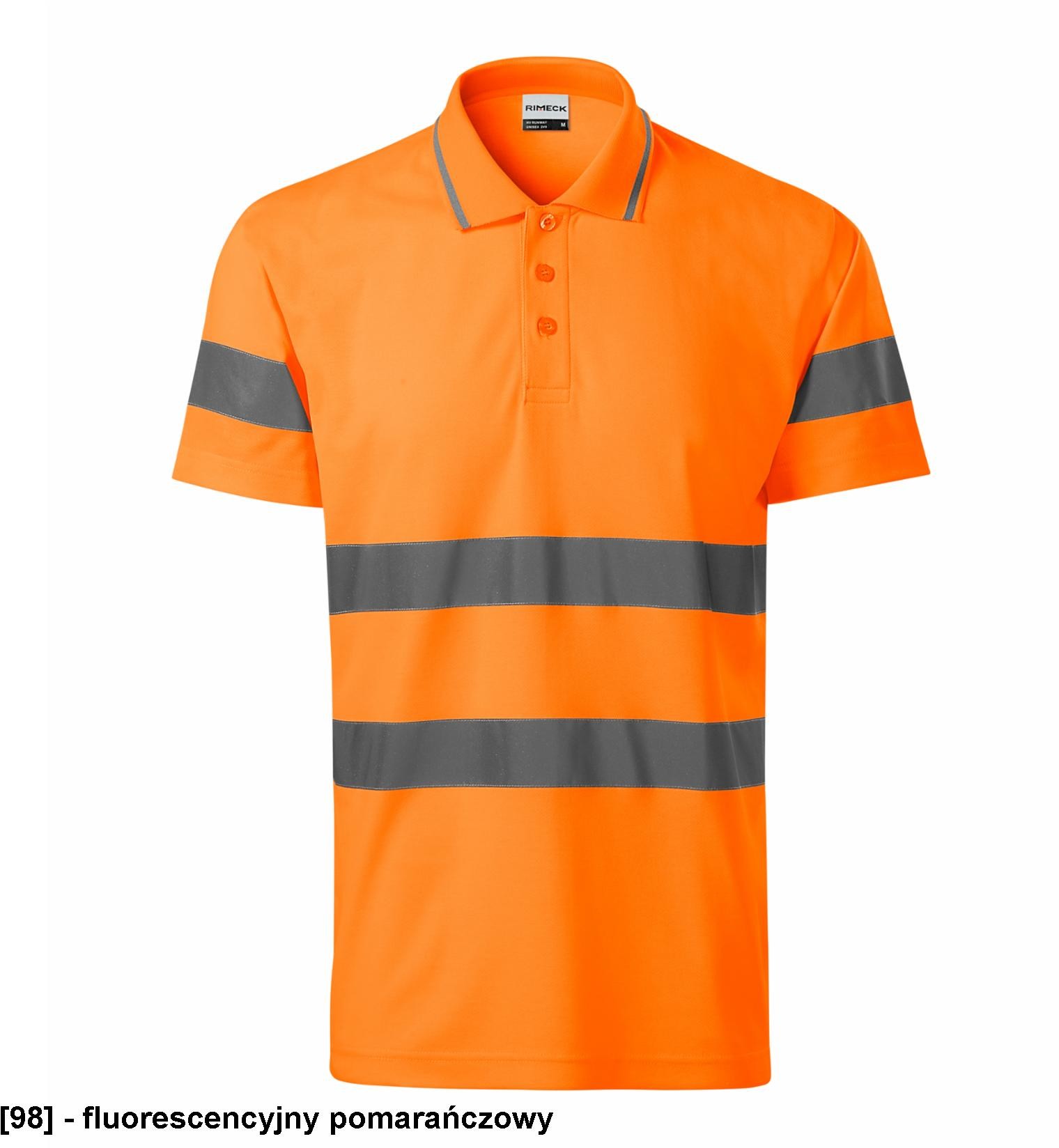 ADLER RIMECK HV Runway 2V9 - Koszulka polo unisex, 175 g/m, 45% poliester, 55% bawełna, 2 kolory - S-3XL HV Runway 2V9