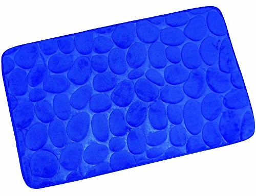 MSV dywanik łazienkowy Kiesel kamienia, niebieski, 40 x 60 cm 141069