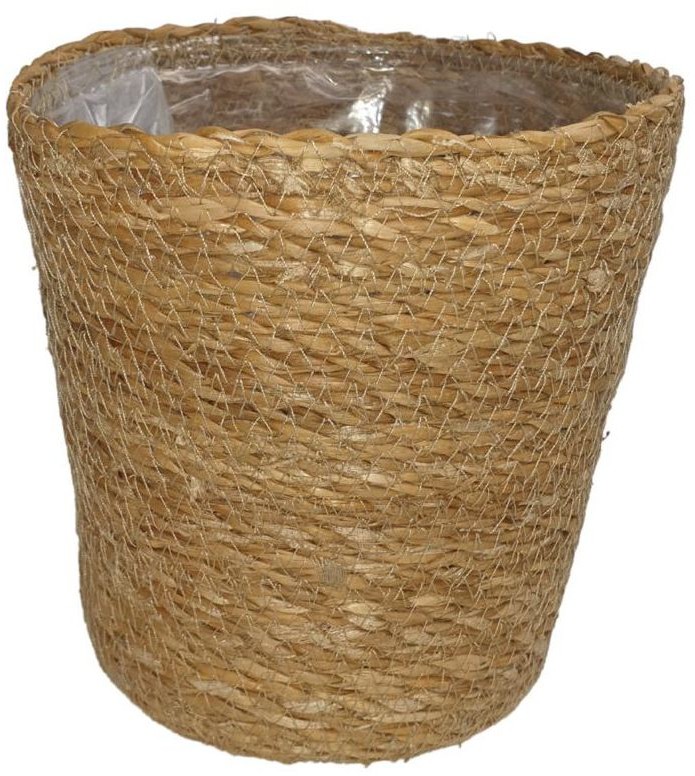 Osłona doniczki koszyk z trawy morskiej 17,5 cm naturalny
