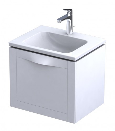 Oristo Szafka wisząca SKAGEN 60 cm z umywalką CERA BIAŁY MAT OR49-SD1S-60-2 + UME-CE-60-91