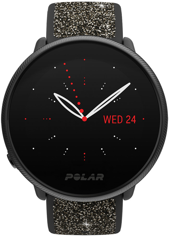Polar 725882061139 Ignite 2 czarny z paskiem z kryształkami
