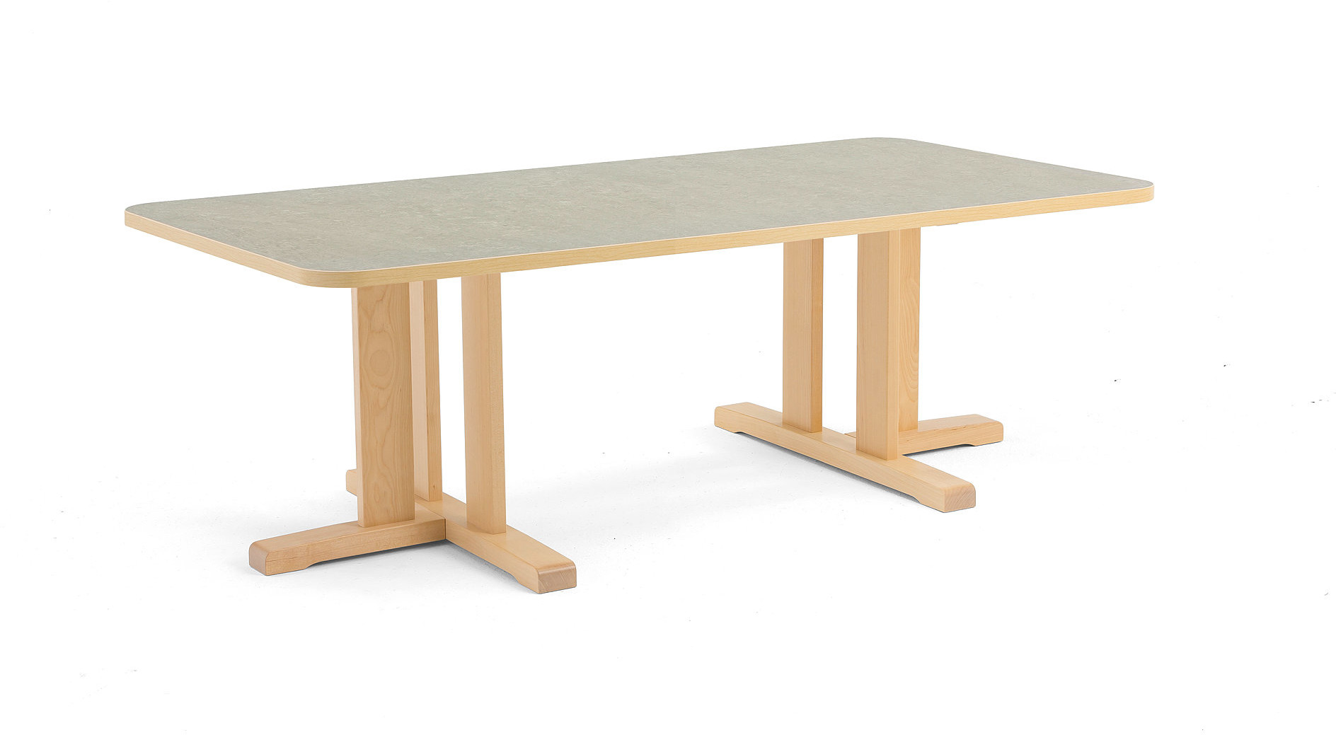 AJ Produkty Stół Kupol, 1600x800x500 mm, dźwiękochłonny, linoleum, szary