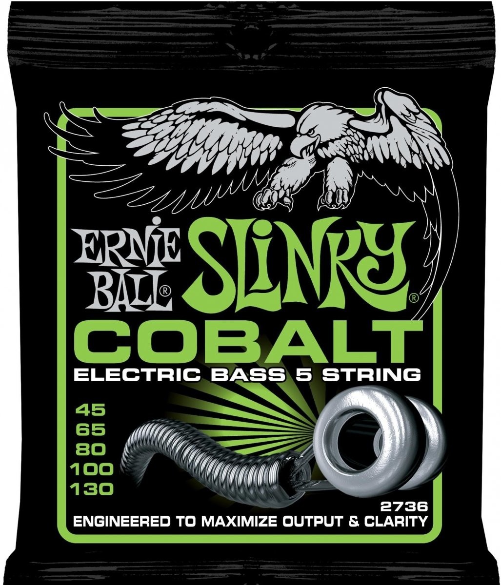Ernie Ball Cobalt EB-gitara basowa 2736 045  130  struny 2736