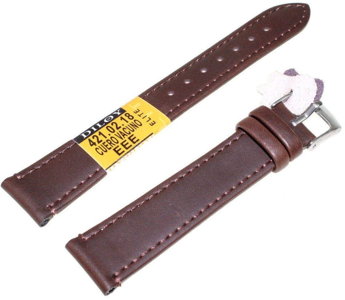 Diloy Skórzany pasek do zegarka 18 mm 421.18.2