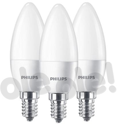 Philips LED Świeczka 5,5 W 40 W E14 3 szt 929001253695