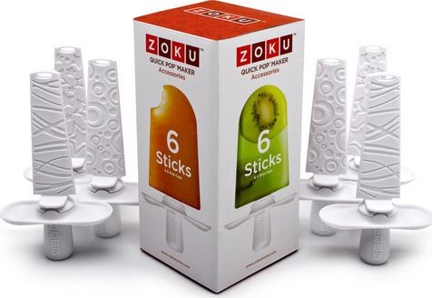 Zoku zestaw do robienia lodów Quick Pops junior 7,6 cm biały 12 części twm_609979