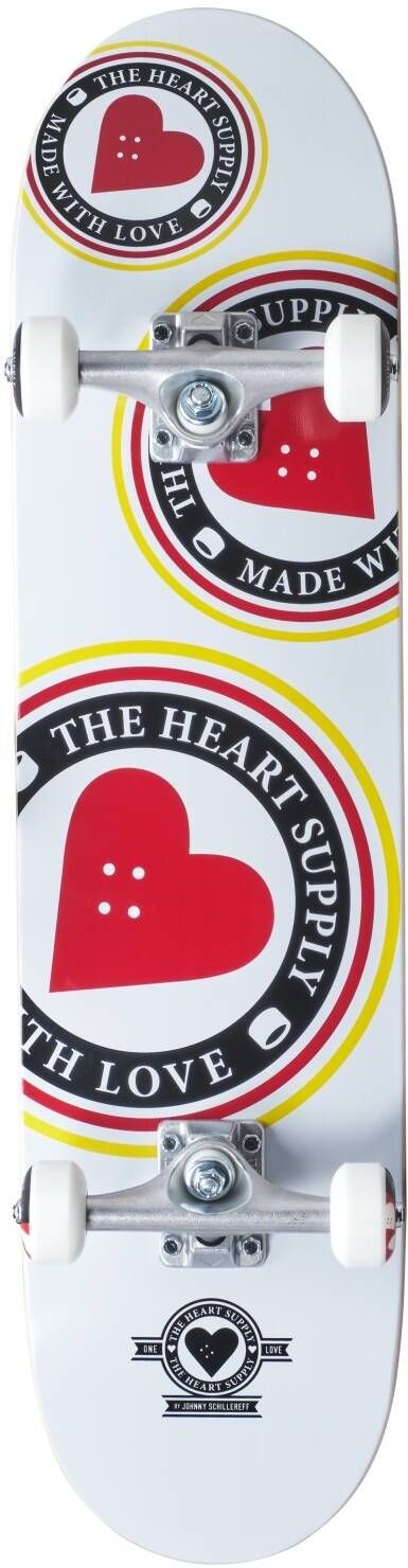 HEART SUPPLY complet skateboard HEART SUPPLY ORBIT LOGO COMPLETE White
