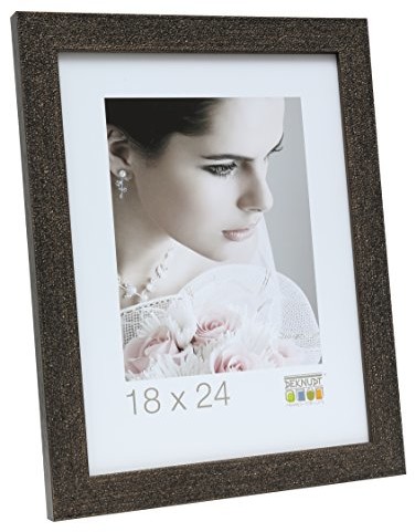 Deknudt Ramka na zdjęcia 40 X 50 ramka z tworzywa sztucznego czarne tworzywo sztuczne brokat w kolorze czarnym z Złoto cena za sztukę S41VG2_40, 0x50, 0