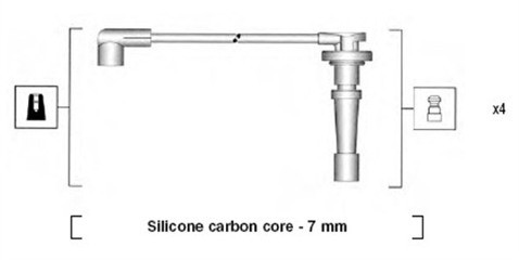 MAGNETI MARELLI Zestaw przewodów zapłonowych MAGNETI MARELLI 941315070894