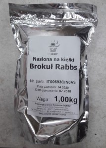 Toraf Nasiona na kiełki BROKUŁ Rabbs 1 kg Nas000368