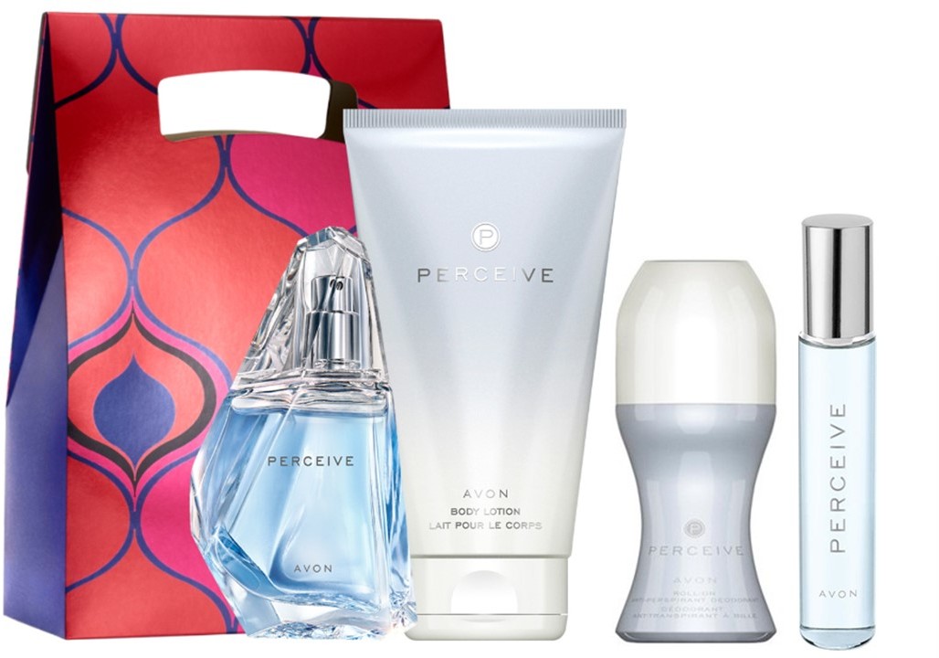 AVON Zestaw Upominkowy Perceive _ 4 szt + Torebka