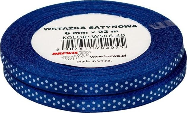 BREWIS BREWIS Wstążka satynowa BREWIS kropki 6mm WSK6-40 Brewis AC949BRW