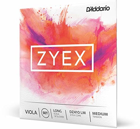 D'Addario D'Addario Zyex zestaw strun z długimi skalami średnim napięciem Viola DZ410 LM