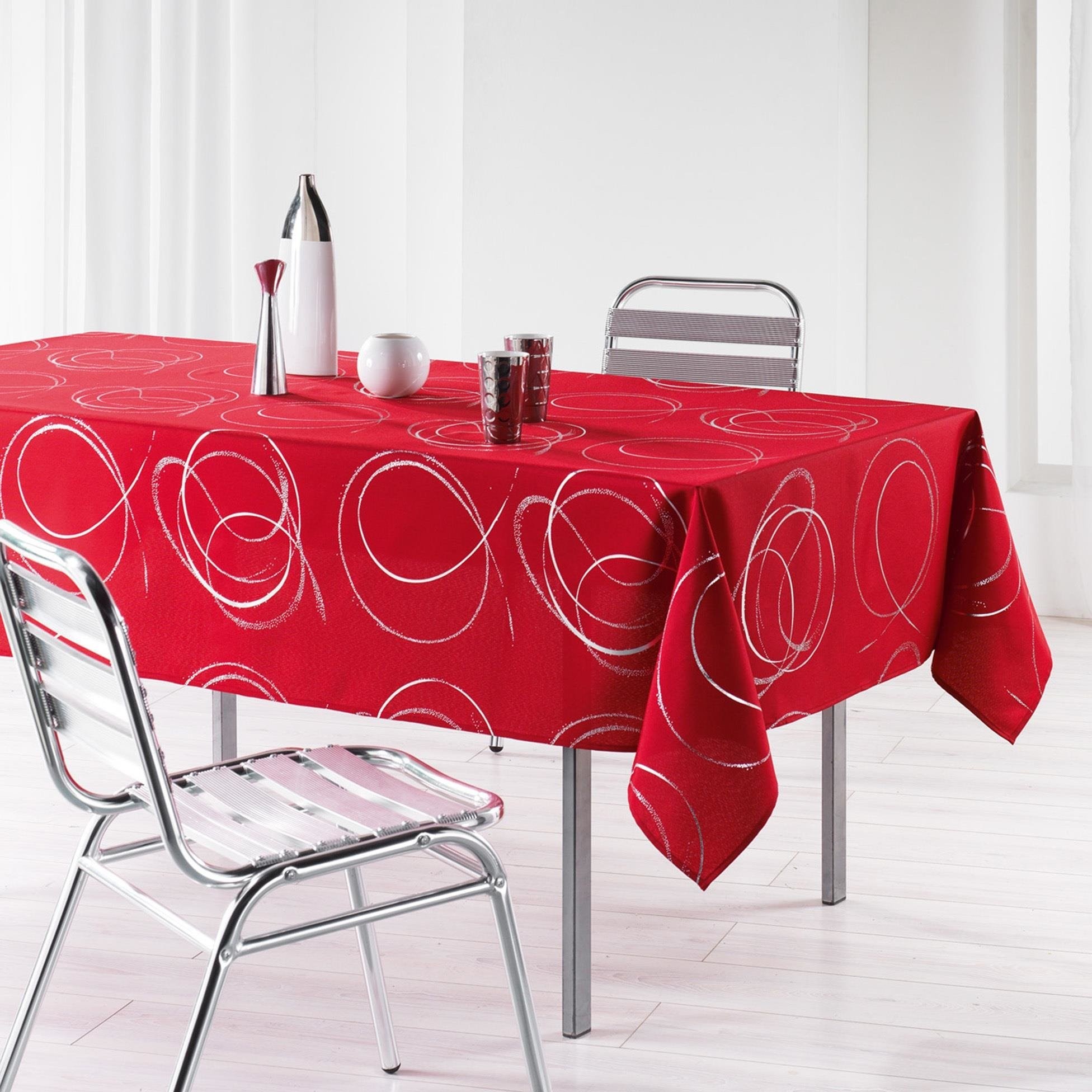 Douceur d'intérieur Douceur dintérieur Obrus na stół 150 x 240 cm BULLY kolor czerwony B012O6NN56