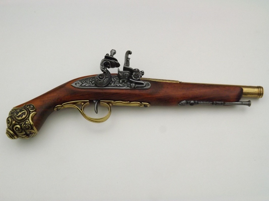 Denix SA REPLIKA PISTOLET SKAŁKOWY z VIIIw MODEL 1077 L 1077 L