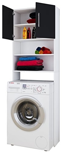 VCM szafka stojąca do pralki, dolna szafka łazienkowa, regał do łazienki, nadbudowa, Jutas 190 x 64, mebel łazienkowy, regał 912210