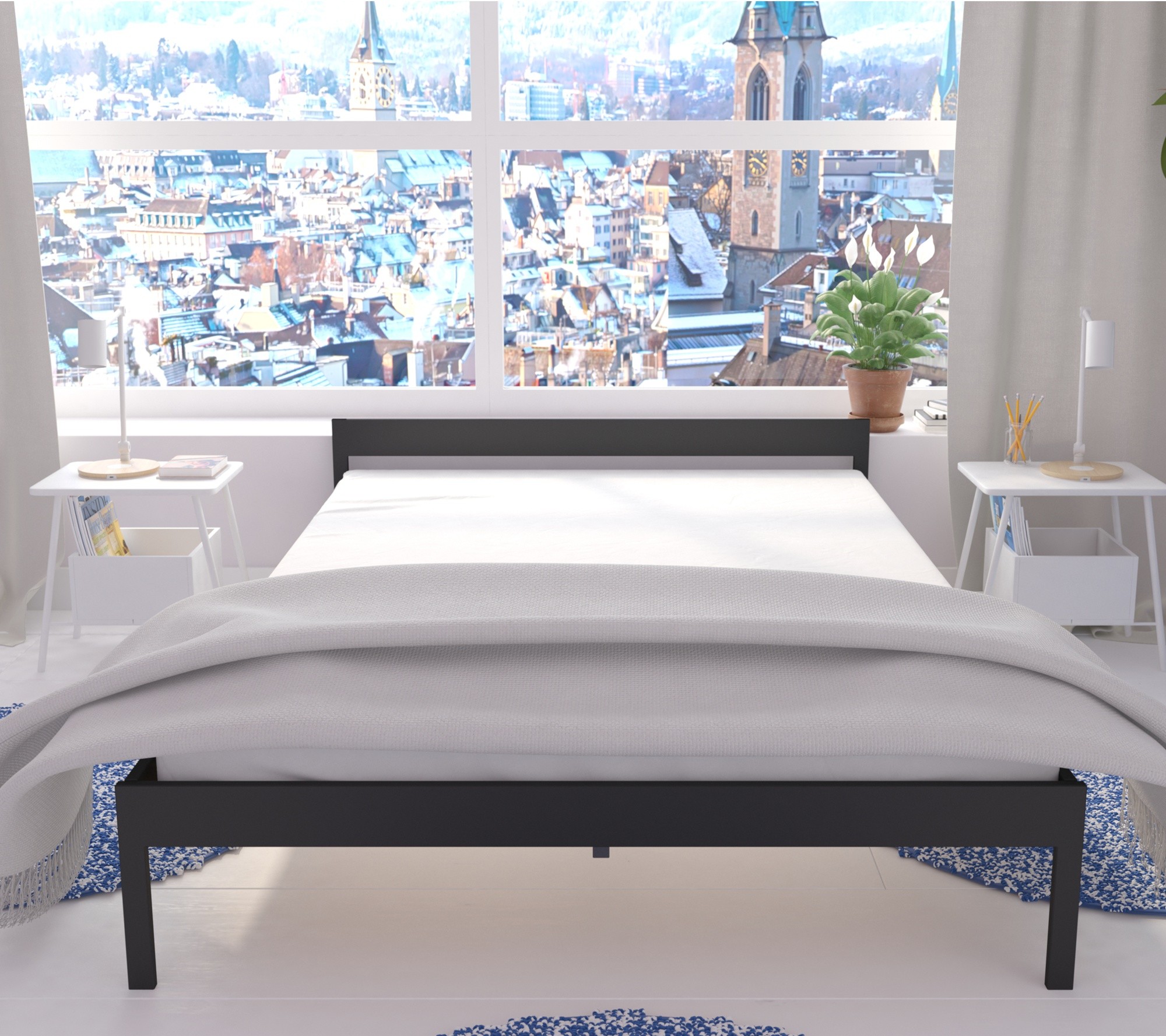 Lak System Łóżko metalowe 200x200 wzór 1 2002001