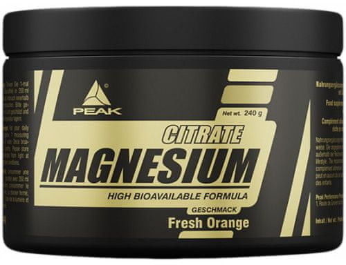 Peak Nutrition Magnesium Citrate 240 g cytrynowy