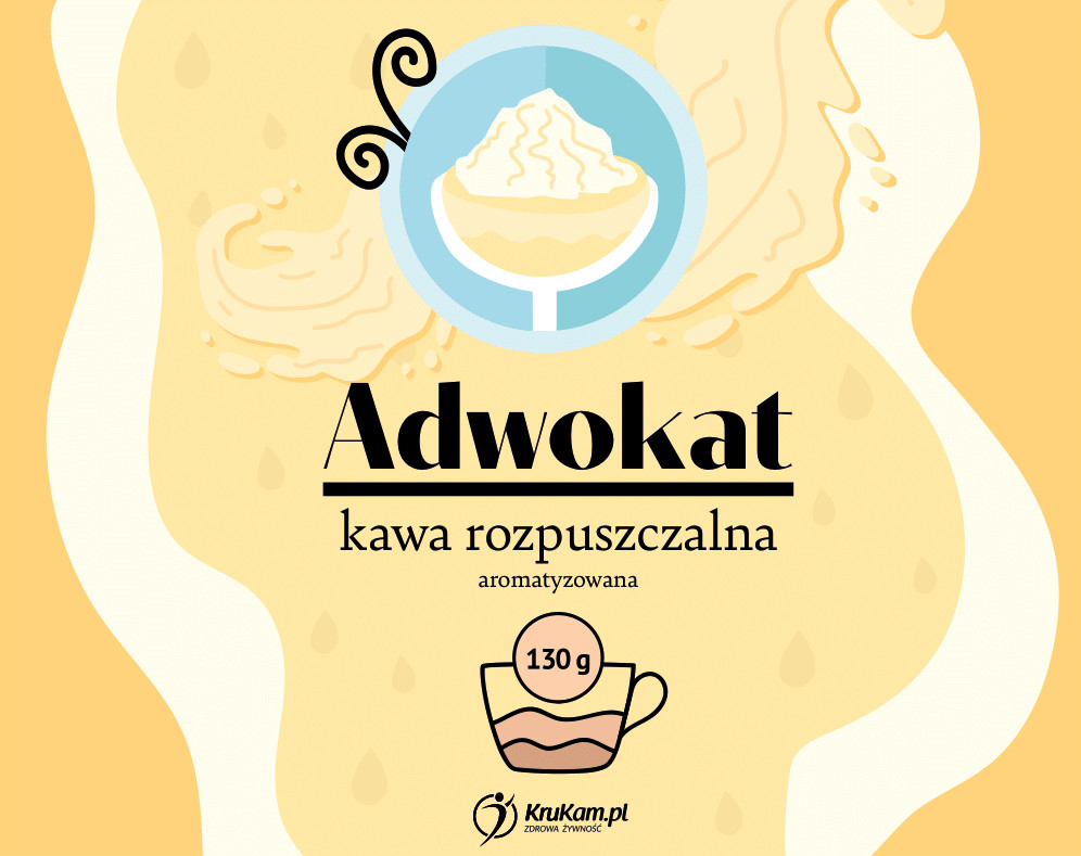 KruKam Kawa rozpuszczalna Adwokat 130g