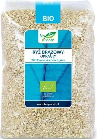 Bio Planet Ryż Brązowy Okrągły 1kg - EKO