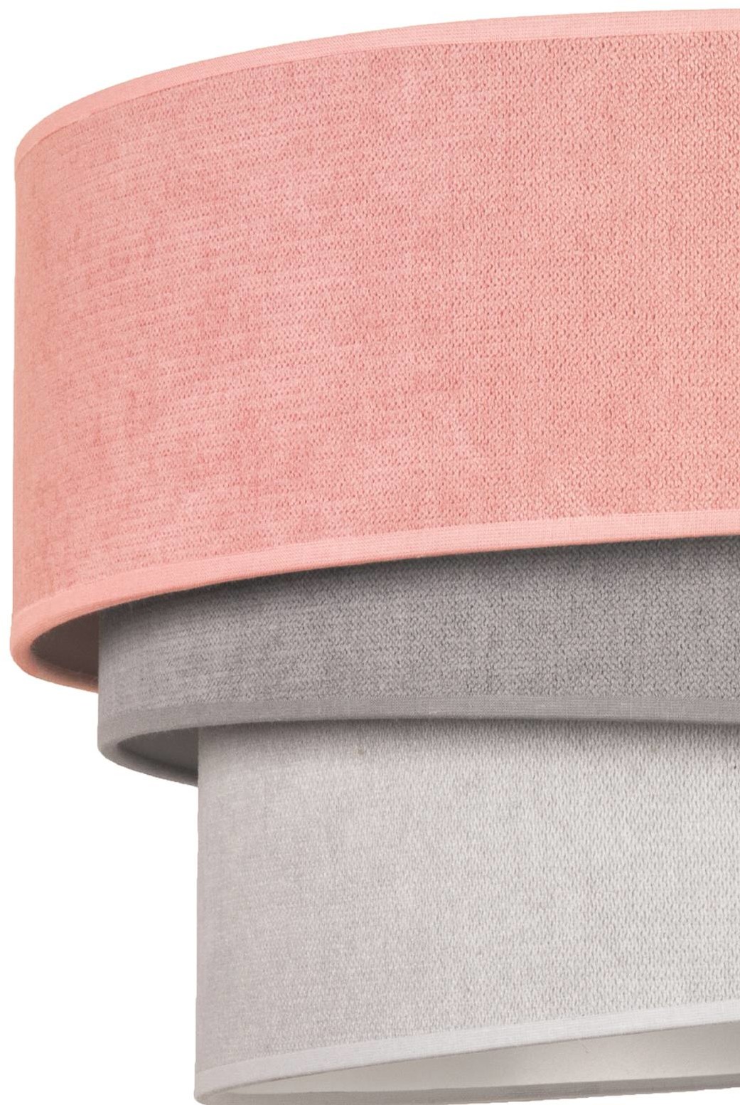 Trio Euluna Lampa sufitowa Pastell 45cm różowy/szary