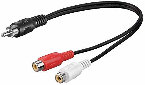 PremiumCord kabel 1x wtyczka cinch - 2X gniazdo cinch 20 cm