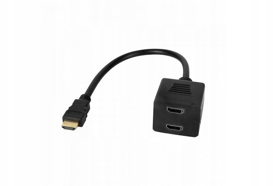 Adapter Wtyk HDMI-2X Gniazdo Hdmi 20CM Cabletech