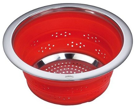 Küchenprofi 2505101425 składany cedzak Innova 24 cm, czerwony 2505101425