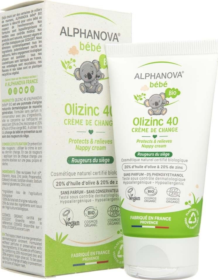 Alphanova BEBE BEBE Bebe Krem przeciw odparzeniom Olizinc 40 50 g ALP02070