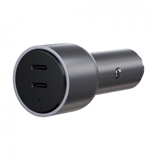 SATECHI 40W Dual USB-C PD Car Charger Space Gray ST-U2C40CCM